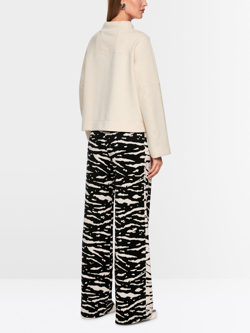 Marc Cain Animal Print Welkom Wide Leg Trousers