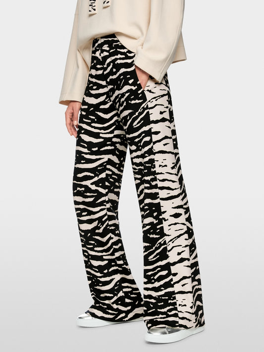 Marc Cain Animal Print Welkom Wide Leg Trousers