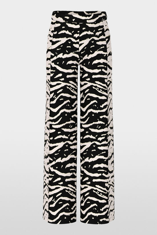 Marc Cain Animal Print Welkom Wide Leg Trousers