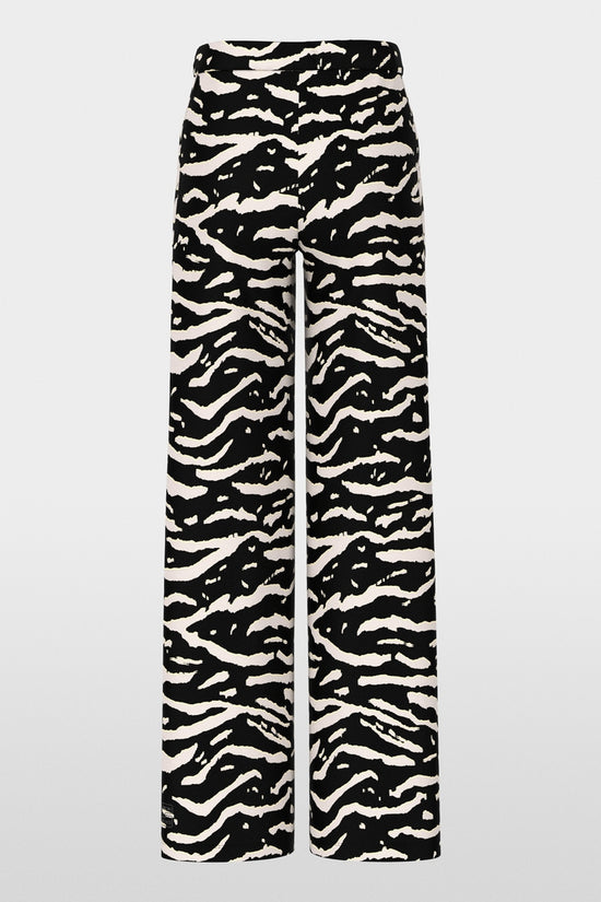 Marc Cain Animal Print Welkom Wide Leg Trousers