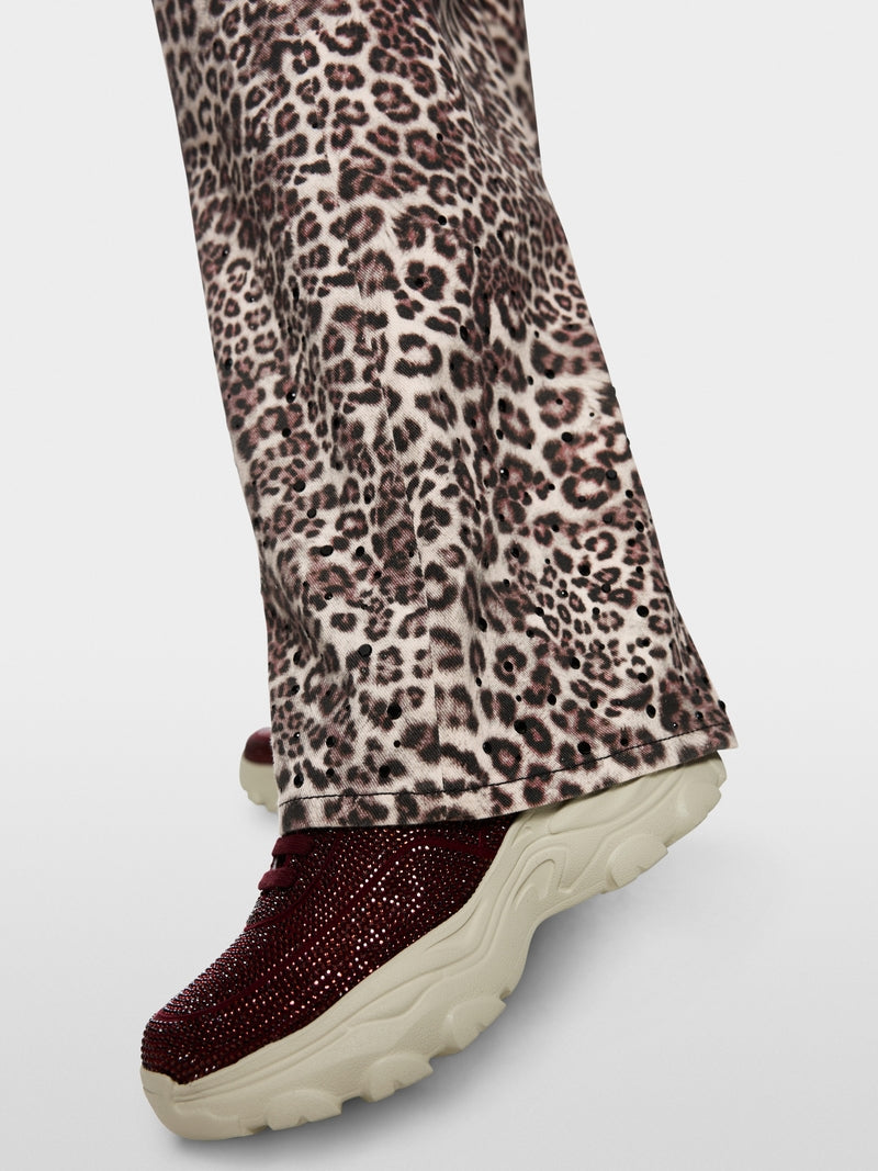 Marc Cain Sports Leopard Print Wide Leg Jeans