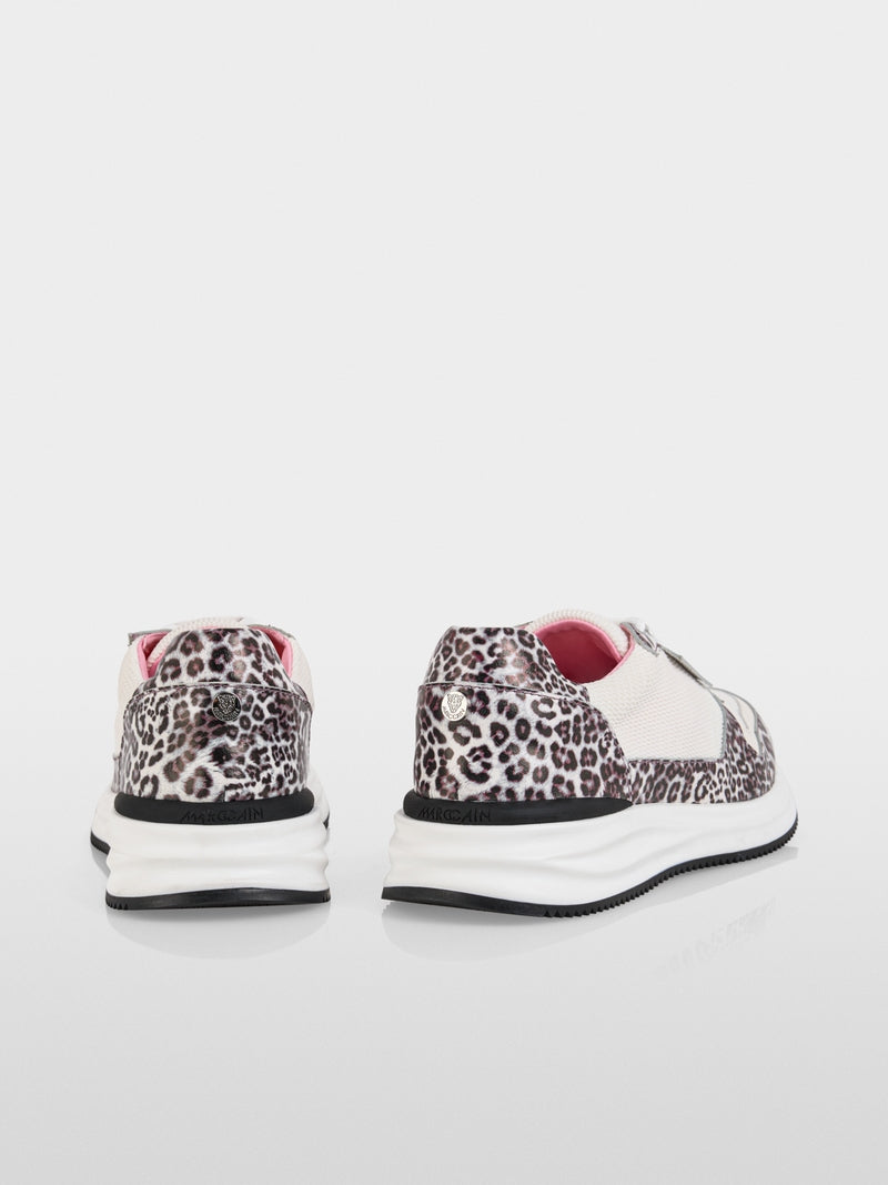 Marc Cain Sports Leopard Print Mixed Material Trainers