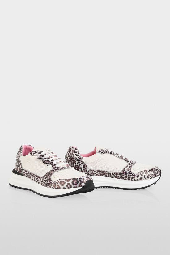 Marc Cain Sports Leopard Print Mixed Material Trainers