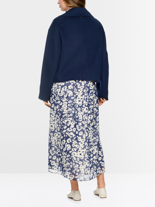Marc Cain Midnight Blue Short Wool Coat
