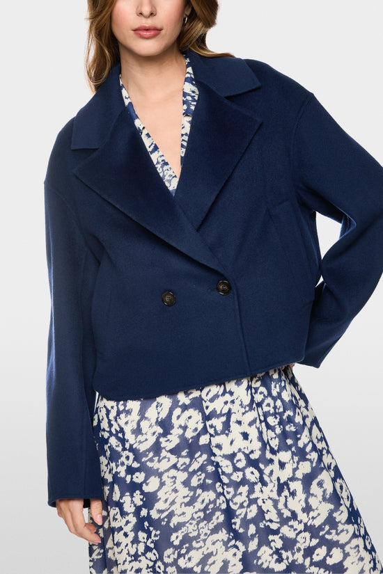 Marc Cain Midnight Blue Short Wool Coat