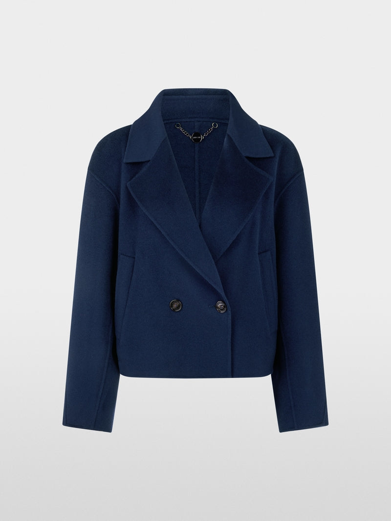 Marc Cain Midnight Blue Short Wool Coat