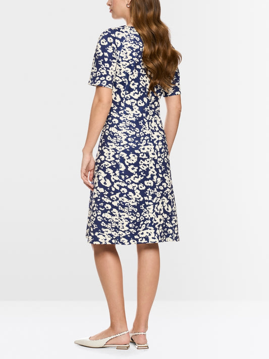 Marc Cain Midnight Blue Print A-Line Dress