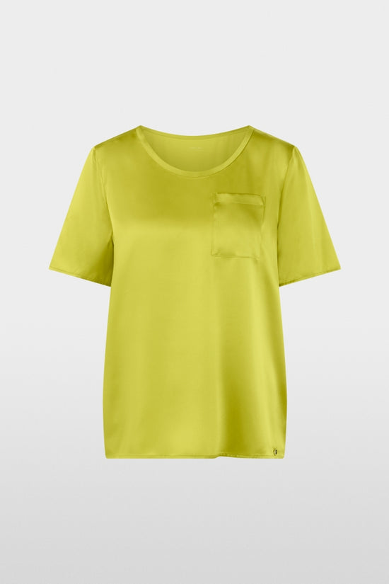 Marc Cain Green Short Sleeve Silk Jersey Top