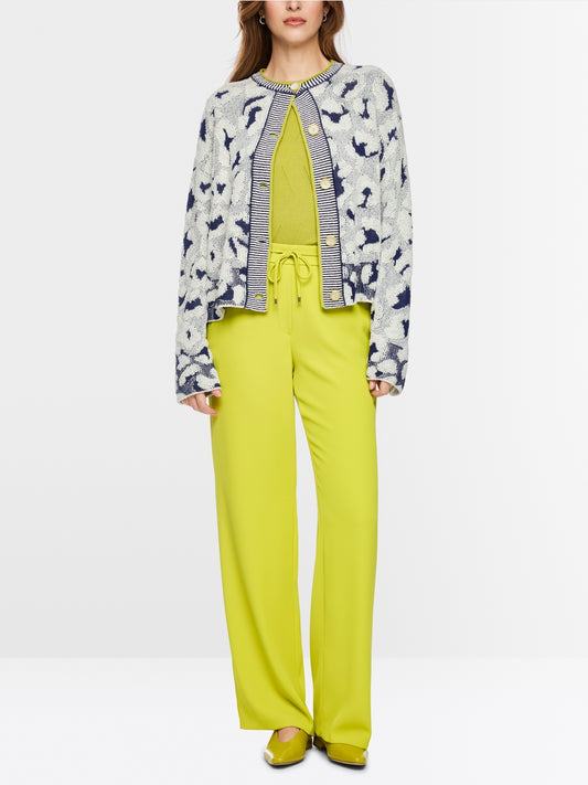 Marc Cain Apple Green Washington Wide Leg Pull-On Trousers