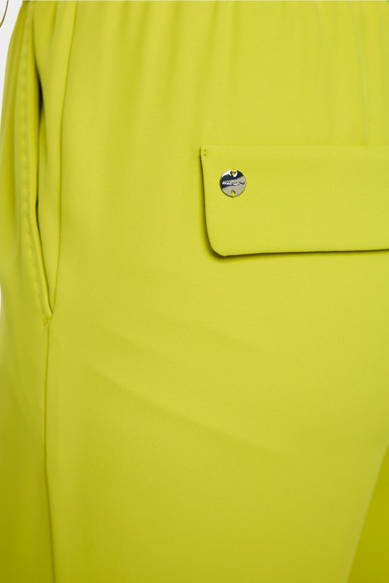 Marc Cain Apple Green Washington Wide Leg Pull-On Trousers