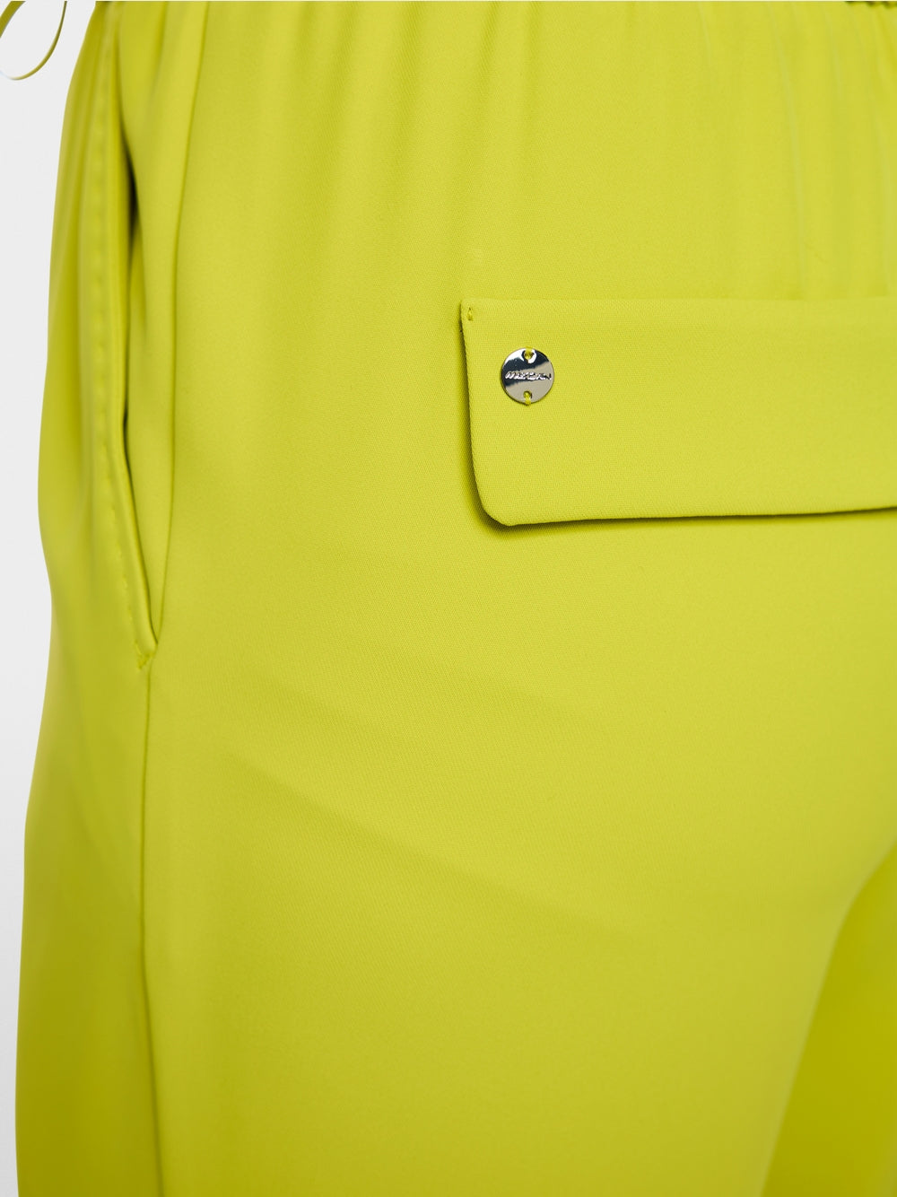Marc Cain Apple Green Washington Wide Leg Pull-On Trousers
