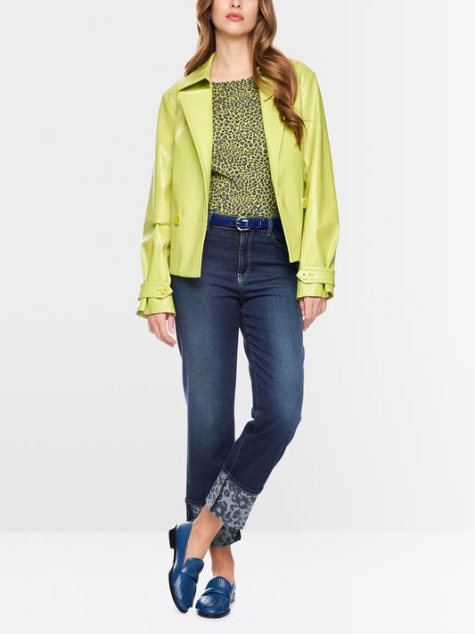 Marc Cain Indigo Straight Fit with Turn-Up Fendou Jeans