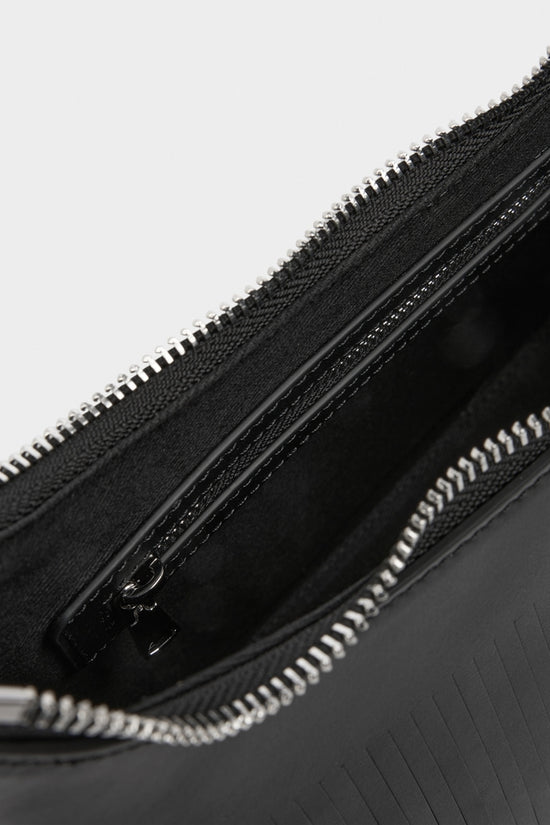 Marc Cain Black Shoulder Bag with Fringes