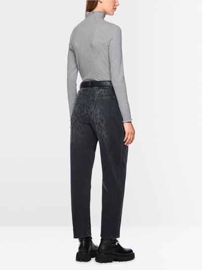 Marc Cain Sports Grey Long Sleeve Fitted Turtleneck Top BS48.43 J50