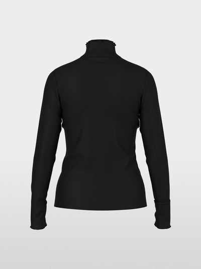 Marc Cain Sports Black Long Sleeve Fitted Turtleneck Top BS48.43 J50