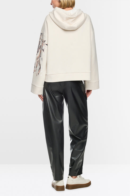 Marc Cain Sports Black WUXI Faux Leather Trousers