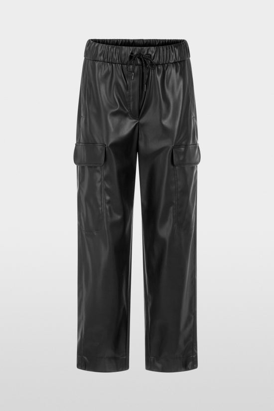 Marc Cain Sports Black WUXI Faux Leather Trousers