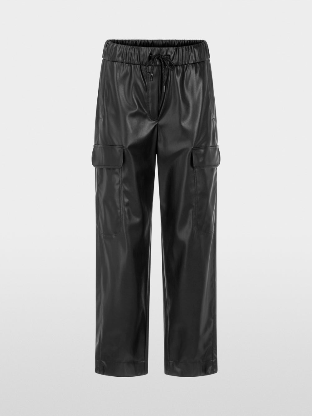 Marc Cain Sports Black WUXI Faux Leather Trousers