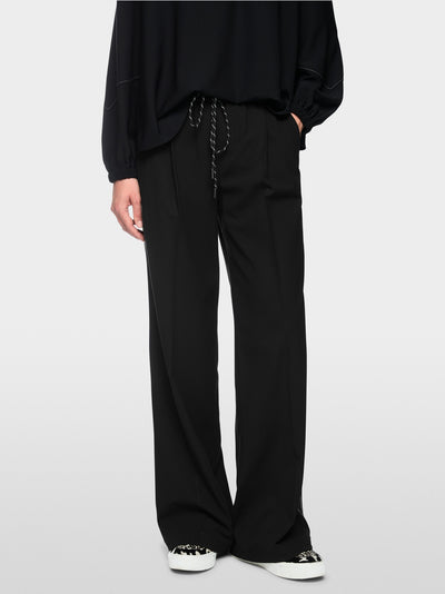 Marc Cain Sports Black WEDI Wide Leg Pull-On Trousers BS81.48 W33