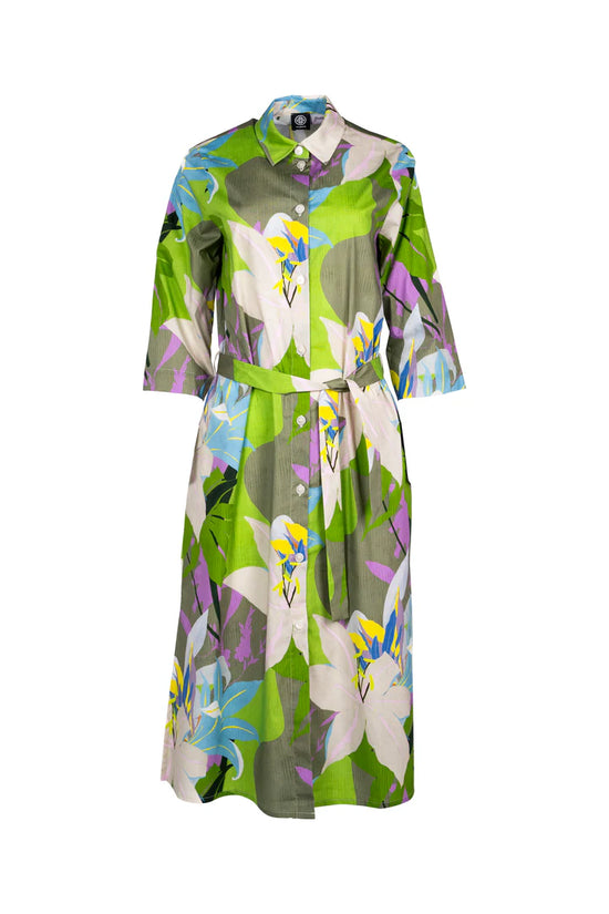 Faber Colourful Exotic Floral Shirt Dress