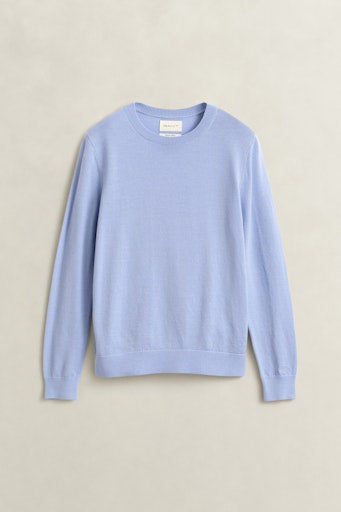Gant Lavender Long Sleeve Crew Neck Wool Sweater