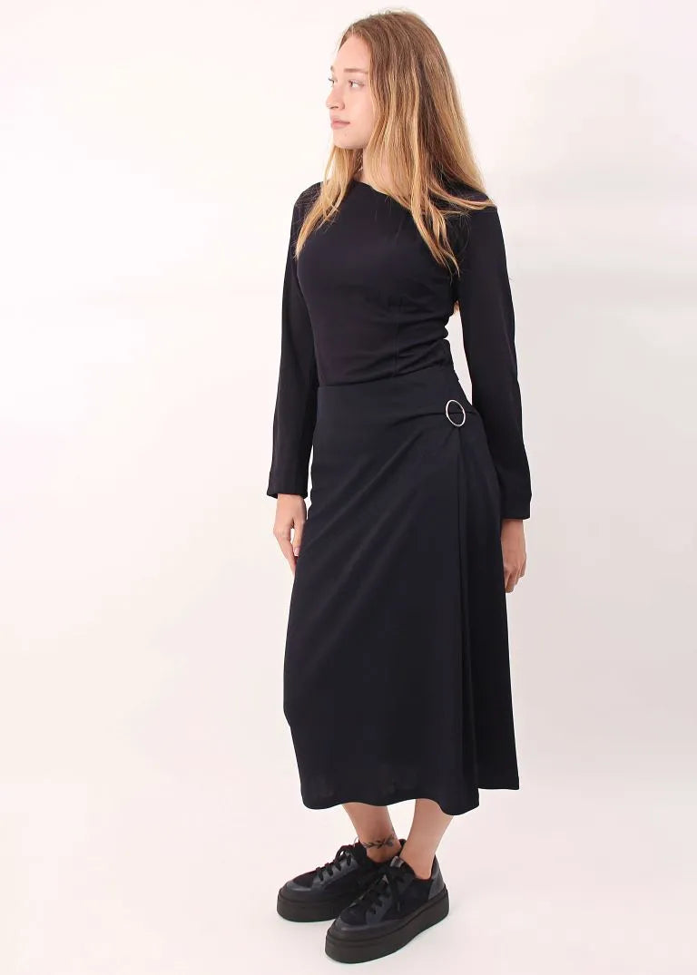 Max Mara Leisure silver buckle midi skirt Paolo