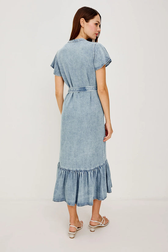 Rails Faded Indigo Tencel Denim Shirt Dress