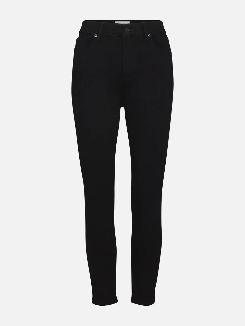 Frame Black Super Stretch Denim High Rise Skinny