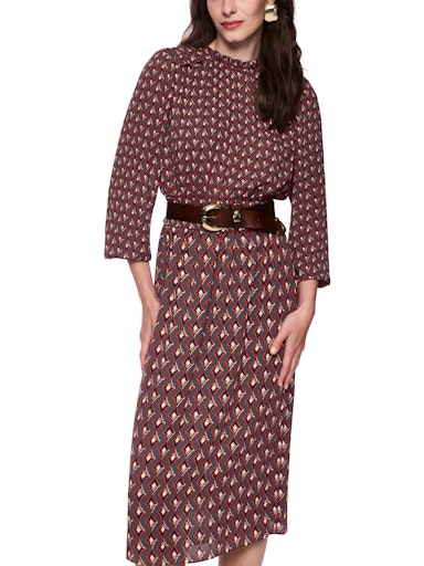 Marc Cain Diamond Print Midi Dress AC21.03 W04