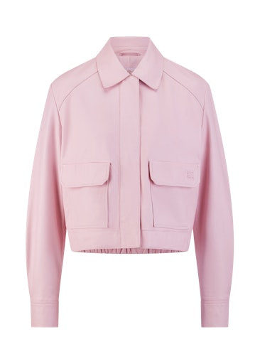 Riani Light Pink Soft Nappa Leather Jacket