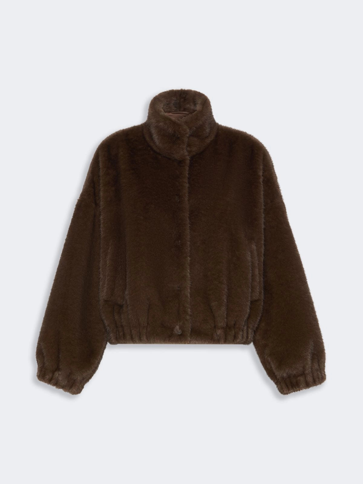 Max Mara Weekend Brown Faux Fur Short Jacket