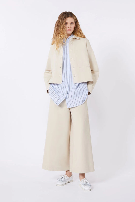 Max Mara Weekend Sand Cotton Drill Shirt Jacket