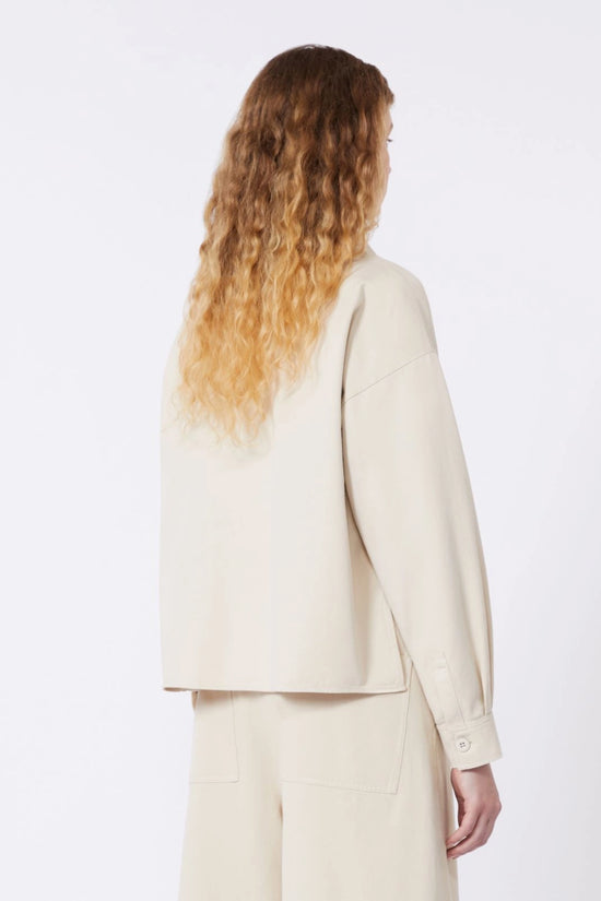 Max Mara Weekend Sand Cotton Drill Shirt Jacket