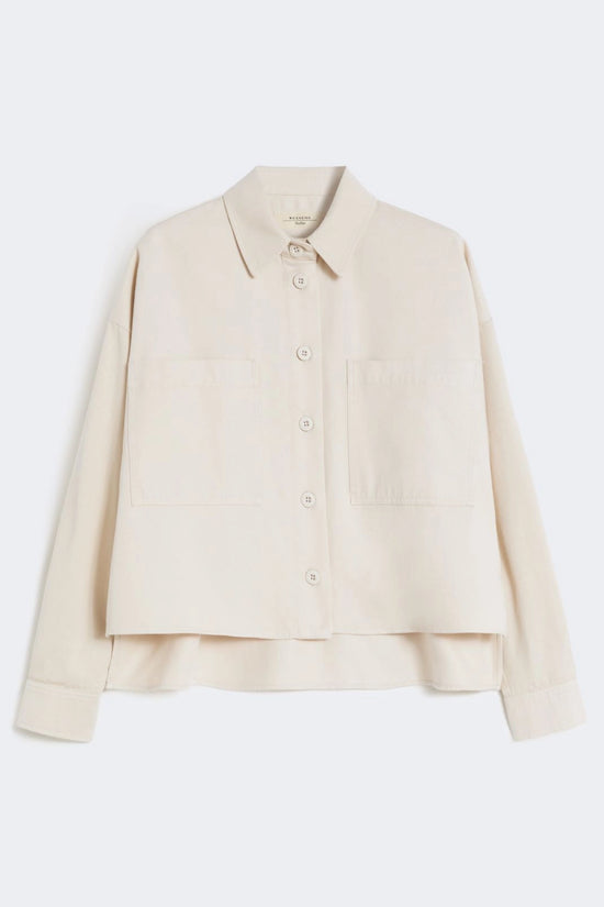Max Mara Weekend Sand Cotton Drill Shirt Jacket
