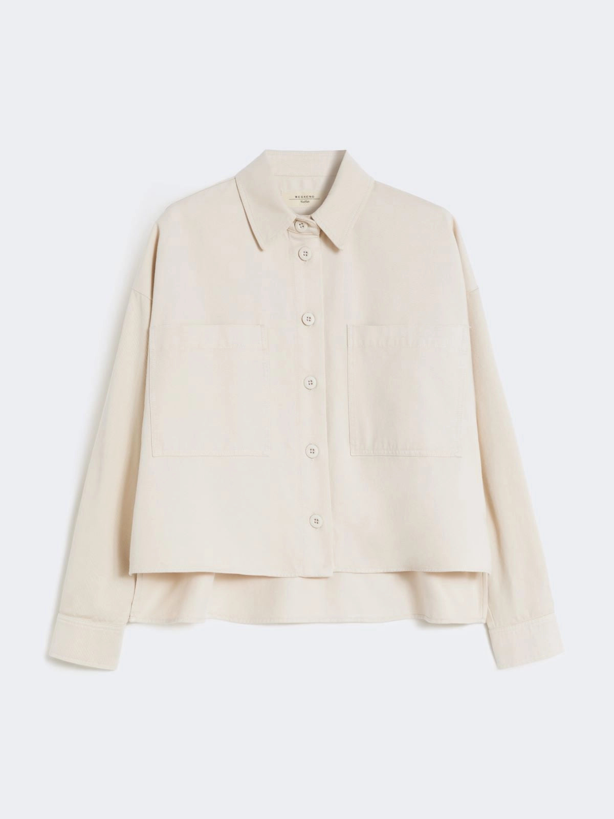 Max Mara Weekend Sand Cotton Drill Shirt Jacket