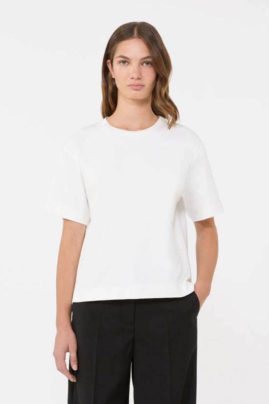 Max Mara Weekend White Boxy Short-Sleeve T-Shirt