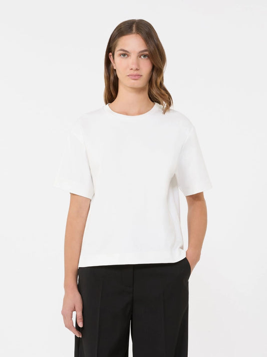 Max Mara Weekend White Boxy Short-Sleeve T-Shirt