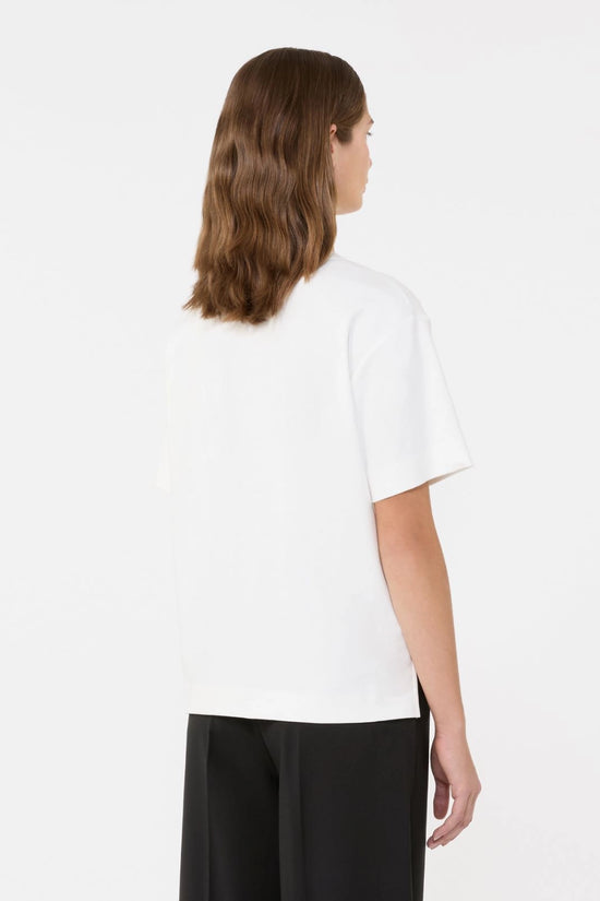 Max Mara Weekend White Boxy Short-Sleeve T-Shirt