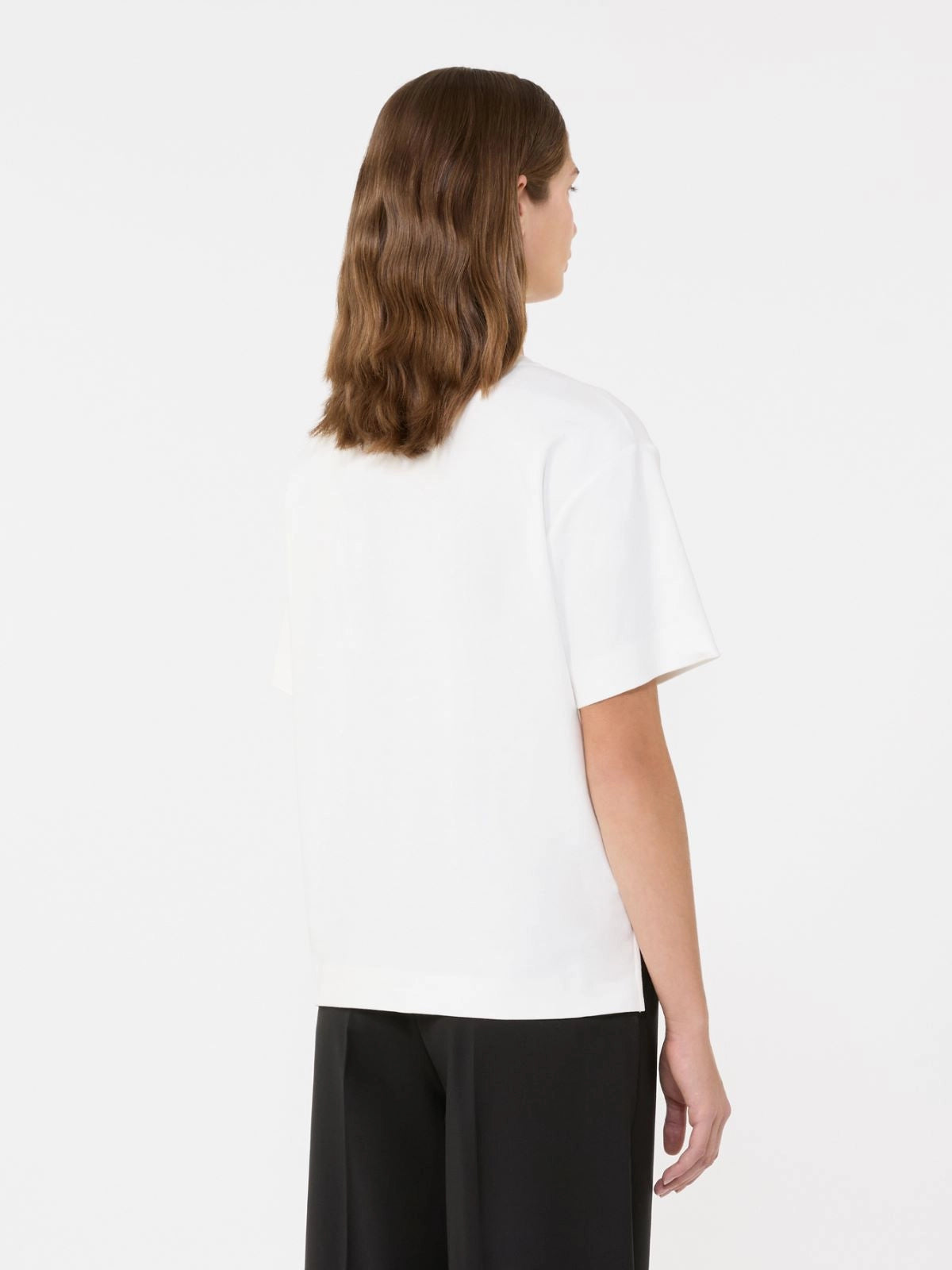 Max Mara Weekend White Boxy Short-Sleeve T-Shirt