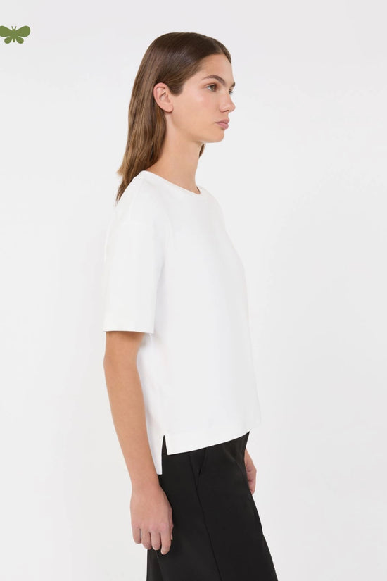 Max Mara Weekend White Boxy Short-Sleeve T-Shirt
