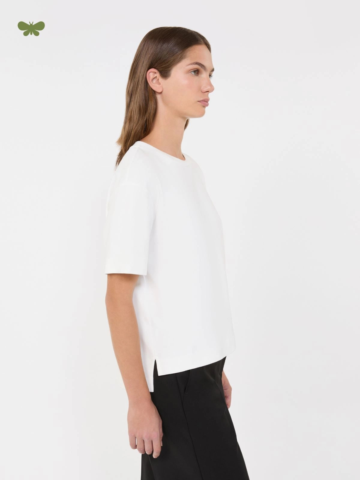 Max Mara Weekend White Boxy Short-Sleeve T-Shirt