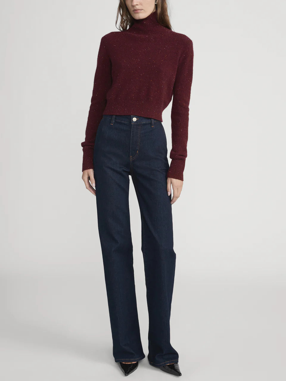 Frame Rinse High Rise Straight Long Length Jeans 1026814