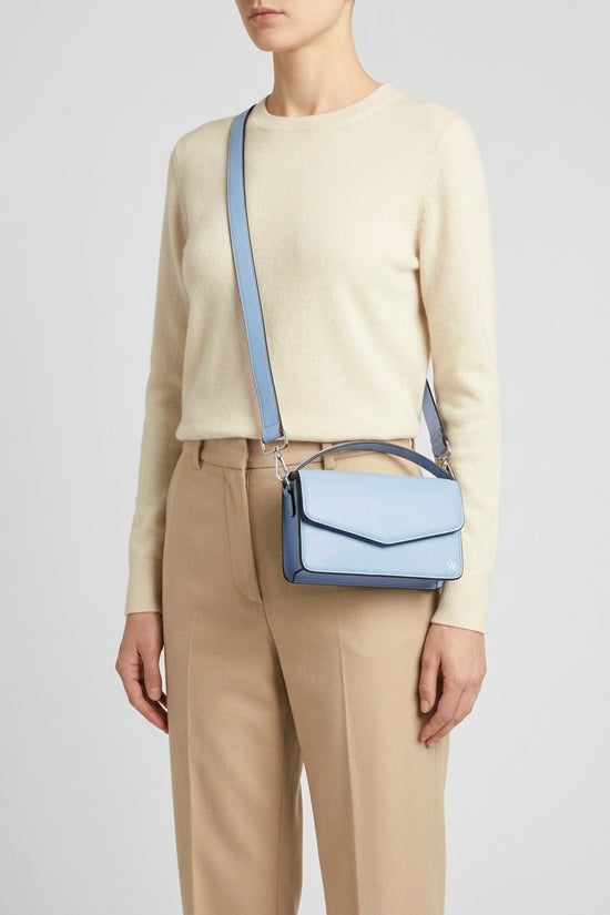 Oakwood Sky Blue Mini Nappa Leather Bag